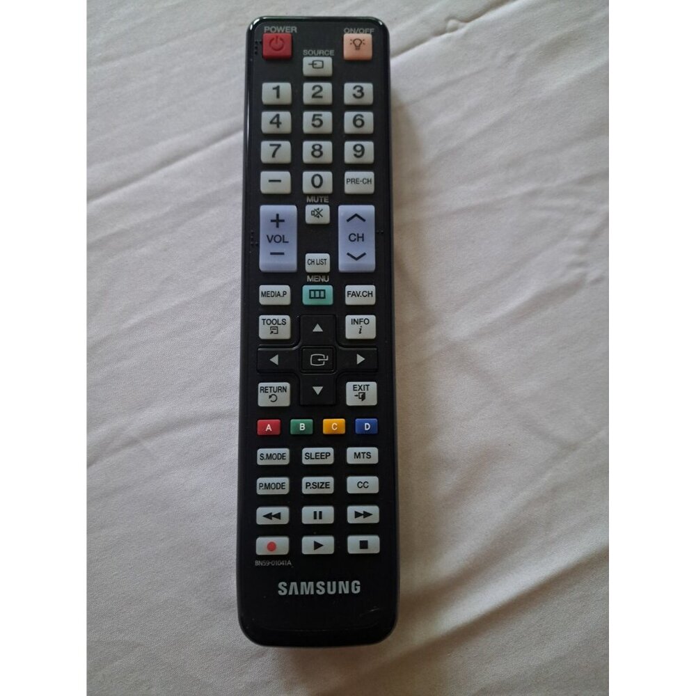 Samsung TV BN59-01041A Black TV Remote Control Battery Operated Rectangular‎